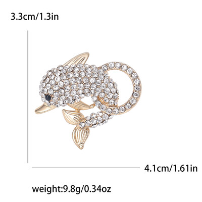 Prekrasni broševi s dupinima za žene, uniseks igle sa životinjama, dostupni u više boja, ležerni dodaci za zabave, darovi