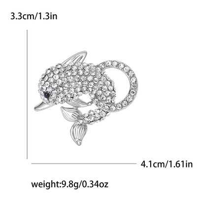 Prekrasni broševi s dupinima za žene, uniseks igle sa životinjama, dostupni u više boja, ležerni dodaci za zabave, darovi