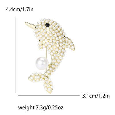 Prekrasni broševi s dupinima za žene, uniseks igle sa životinjama, dostupni u više boja, ležerni dodaci za zabave, darovi