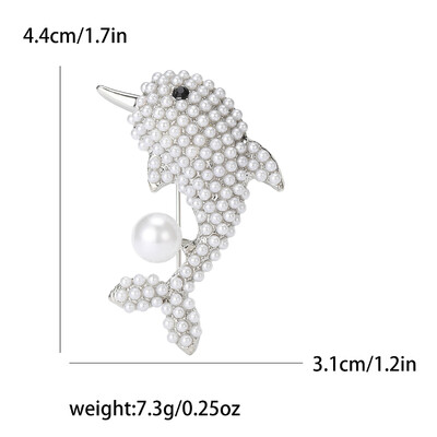 Prekrasni broševi s dupinima za žene, uniseks igle sa životinjama, dostupni u više boja, ležerni dodaci za zabave, darovi