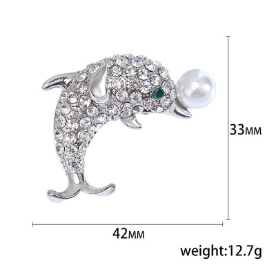 Prekrasni broševi s dupinima za žene, uniseks igle sa životinjama, dostupni u više boja, ležerni dodaci za zabave, darovi