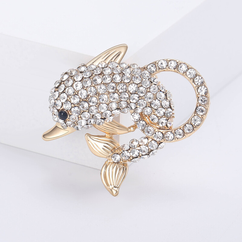 Prekrasni broševi s dupinima za žene, uniseks igle sa životinjama, dostupni u više boja, ležerni dodaci za zabave, darovi