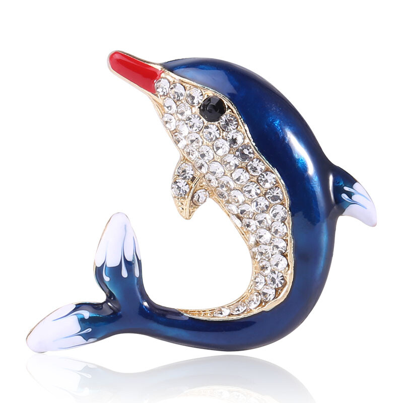 Prekrasni broševi s dupinima za žene, uniseks igle sa životinjama, dostupni u više boja, ležerni dodaci za zabave, darovi