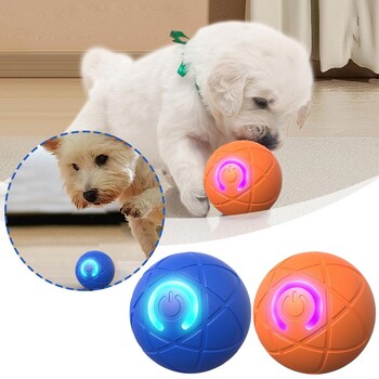 Dog Toy Ball Electronic Interactive Pet Toy Moving Ball Usb Automatic Moving Bouncing for Puppy Birthday Gift Pro F5v3