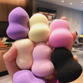 Iznimno meka spužvica za šminku Jaje Materijal bez lateksa Suha mokra spužvica za dvostruku upotrebu Podloga za skidanje šminke Hidrofilna