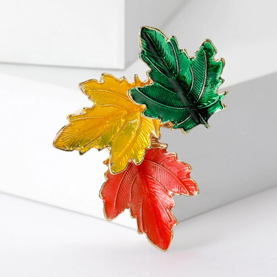 Broșe din frunze de arțar cu stras pentru femei, unisex, ace de frunze de plante, colecția de petreceri la birou, cadouri pentru prieteni, accesorii