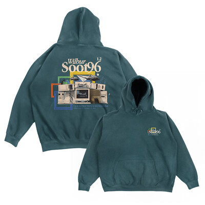 Wilbur Soot Merch kapuutsid Pestud roheline arvuti kapuuts Flanell plüüsis dressipluus pikkade varrukatega naiste meeste riided