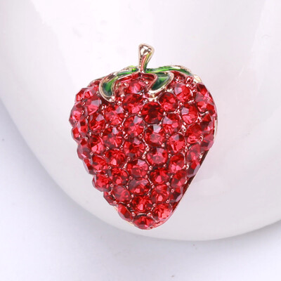 Emajlirani broševi s jagodama za žene Unisex igle s biljkama voća Višebojni dostupni ležerni dodaci za zabave Darovi