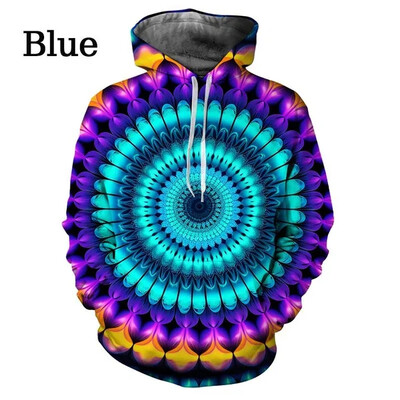 Jauni modes un krāsaini kapuces Ikdienišķas, smieklīgas pāra kapuces Rudens un ziemas 3D Splash Ink kapuces