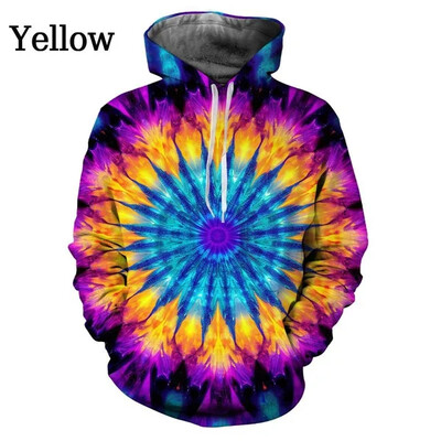 Jauni modes un krāsaini kapuces Ikdienišķas, smieklīgas pāra kapuces Rudens un ziemas 3D Splash Ink kapuces