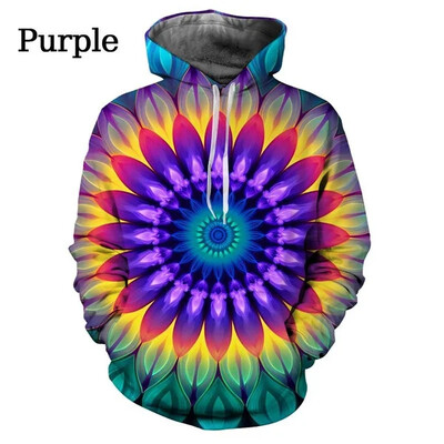 Jauni modes un krāsaini kapuces Ikdienišķas, smieklīgas pāra kapuces Rudens un ziemas 3D Splash Ink kapuces