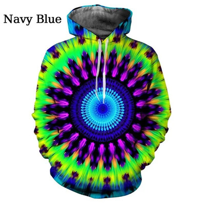 Jauni modes un krāsaini kapuces Ikdienišķas, smieklīgas pāra kapuces Rudens un ziemas 3D Splash Ink kapuces