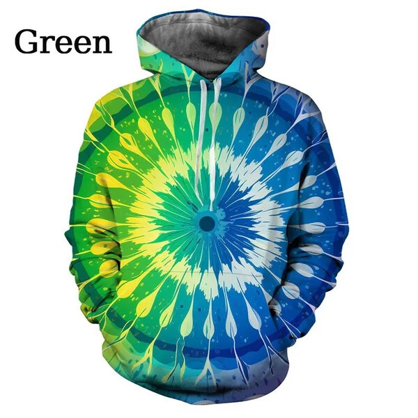 Jauni modes un krāsaini kapuces Ikdienišķas, smieklīgas pāra kapuces Rudens un ziemas 3D Splash Ink kapuces