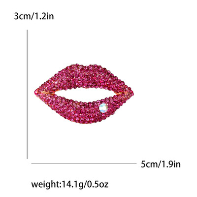 Prekrasni ruž za usne, broševi za usne, uniseks, glamurozne igle, dostupni u više boja, ležerni dodaci za zabave, darovi
