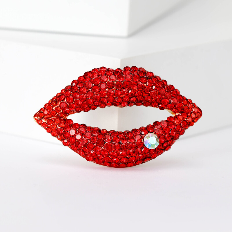 Prekrasni ruž za usne, broševi za usne, uniseks, glamurozne igle, dostupni u više boja, ležerni dodaci za zabave, darovi