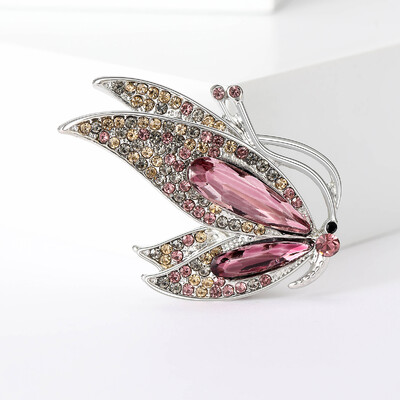 Broșe mari cu fluturi email Beaut&Berry pentru femei, unisex, 4 culori, insecte, animale, accesorii casual pentru petreceri, cadouri