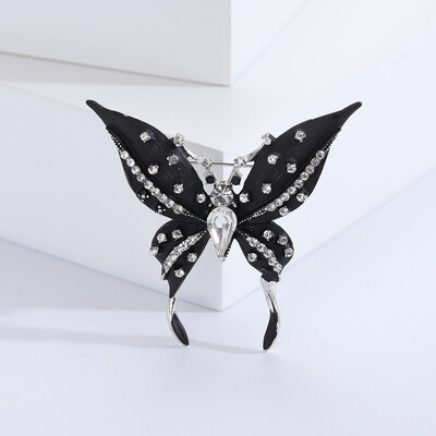 Broșe mari cu fluturi email Beaut&Berry pentru femei, unisex, 4 culori, insecte, animale, accesorii casual pentru petreceri, cadouri