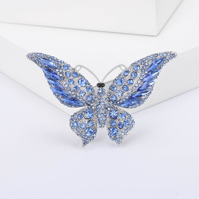 Broșe mari cu fluturi email Beaut&Berry pentru femei, unisex, 4 culori, insecte, animale, accesorii casual pentru petreceri, cadouri