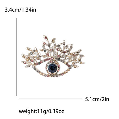 Vintage broševi s vražjim okom za žene, uniseks, glamurozne igle, dostupni u više boja, ležerni dodaci za zabave, darovi