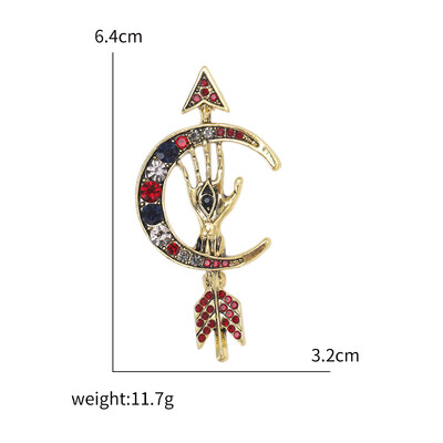 Vintage broševi s vražjim okom za žene, uniseks, glamurozne igle, dostupni u više boja, ležerni dodaci za zabave, darovi