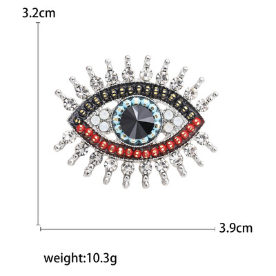 Vintage broševi s vražjim okom za žene, uniseks, glamurozne igle, dostupni u više boja, ležerni dodaci za zabave, darovi