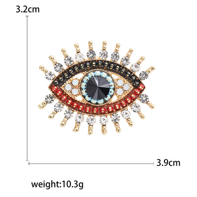 Vintage broševi s vražjim okom za žene, uniseks, glamurozne igle, dostupni u više boja, ležerni dodaci za zabave, darovi
