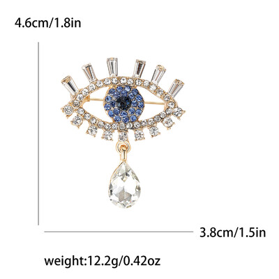 Vintage broševi s vražjim okom za žene, uniseks, glamurozne igle, dostupni u više boja, ležerni dodaci za zabave, darovi