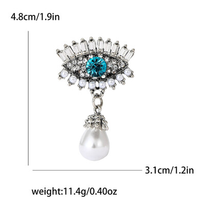 Vintage broševi s vražjim okom za žene, uniseks, glamurozne igle, dostupni u više boja, ležerni dodaci za zabave, darovi