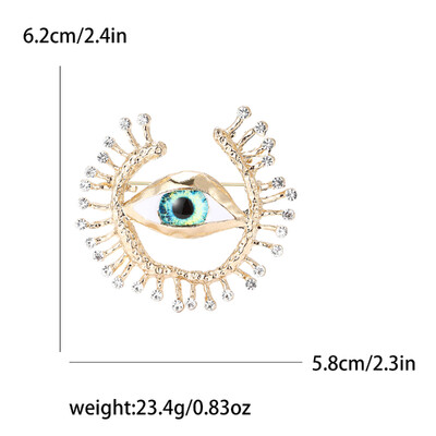Vintage broševi s vražjim okom za žene, uniseks, glamurozne igle, dostupni u više boja, ležerni dodaci za zabave, darovi