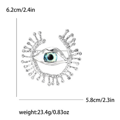 Vintage broševi s vražjim okom za žene, uniseks, glamurozne igle, dostupni u više boja, ležerni dodaci za zabave, darovi