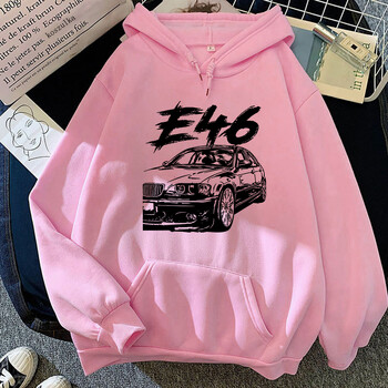 2024 Hot E46 Car Graphic Print Hooded Men Women Four Seasons Hoodies Plus Size Streetwear Harajuku Unisex Prevalent Sweatshirt