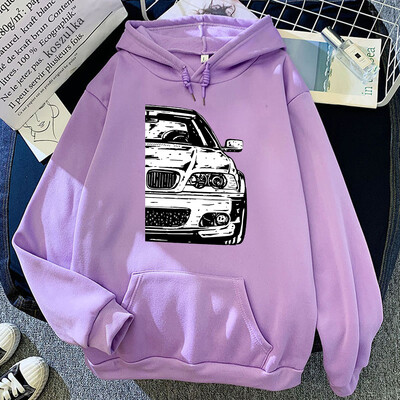 2024 Hot E46 Car grafikas apdruka ar kapuci vīriešu sieviešu Four Seasons kapuces Lielizmēra ielas apģērbs Harajuku unisex izplatīts sporta krekls