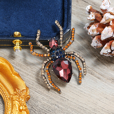 Vintage modne kristalne igle Luksuzni vrhunski cvjetni broš Ženski jednostavni, elegantni koržaž sa životinjama Svestrani dodaci za nakit