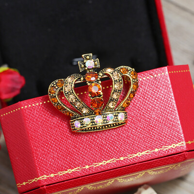 Vintage modne kristalne igle Luksuzni vrhunski cvjetni broš Ženski jednostavni, elegantni koržaž sa životinjama Svestrani dodaci za nakit