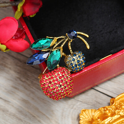 Vintage modne kristalne igle Luksuzni vrhunski cvjetni broš Ženski jednostavni, elegantni koržaž sa životinjama Svestrani dodaci za nakit