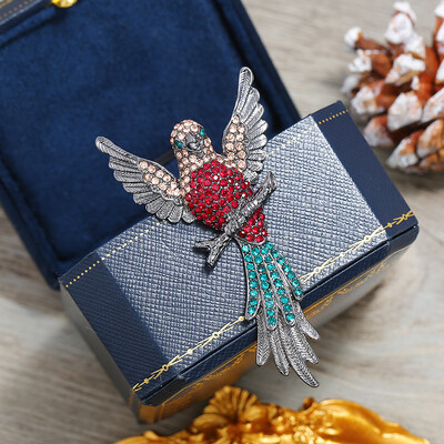 Vintage modne kristalne igle Luksuzni vrhunski cvjetni broš Ženski jednostavni, elegantni koržaž sa životinjama Svestrani dodaci za nakit