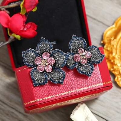 Vintage modne kristalne igle Luksuzni vrhunski cvjetni broš Ženski jednostavni, elegantni koržaž sa životinjama Svestrani dodaci za nakit