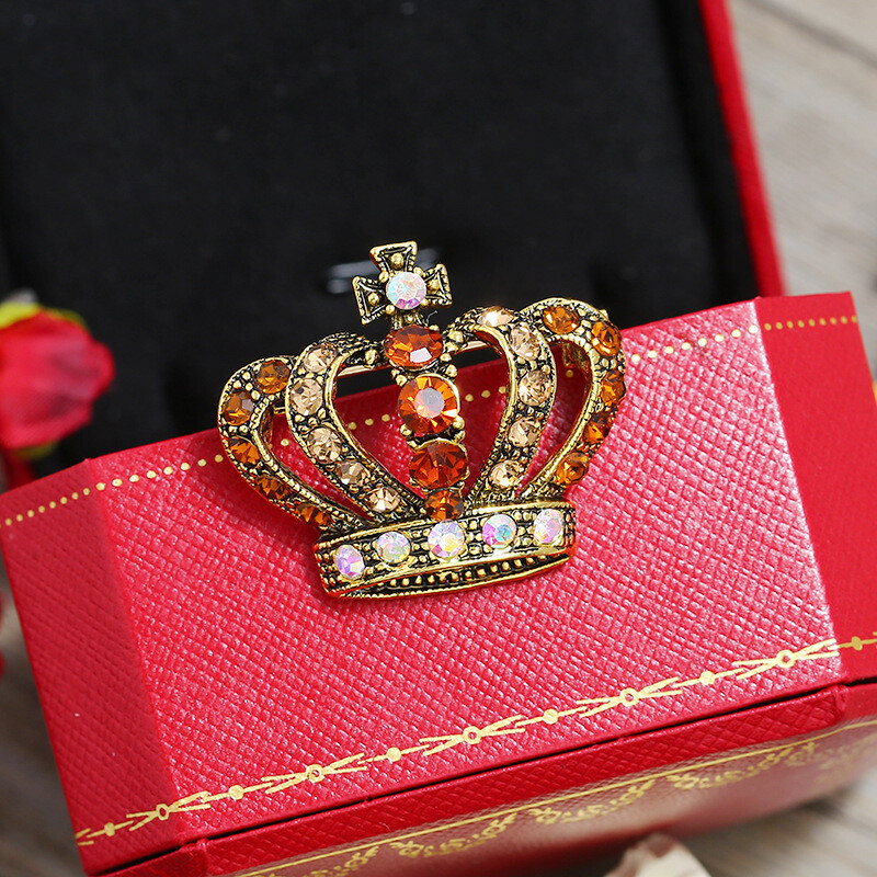 Vintage modne kristalne igle Luksuzni vrhunski cvjetni broš Ženski jednostavni, elegantni koržaž sa životinjama Svestrani dodaci za nakit