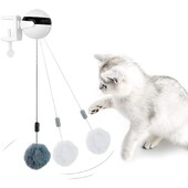 Electronic Motion Cat Toy YoYo Lifting Ball Electric Flutter Διαδραστικό παιχνίδι τρέιλερ για γάτες Περιστρεφόμενο διαδραστικό παιχνίδι παζλ για κατοικίδια