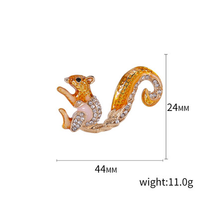 Slatki broševi u obliku vjeverica za žene, uniseks igle sa životinjama, dostupni u više boja, ležerni dodaci za zabave, darovi