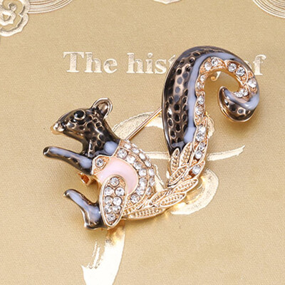 Slatki broševi u obliku vjeverica za žene, uniseks igle sa životinjama, dostupni u više boja, ležerni dodaci za zabave, darovi