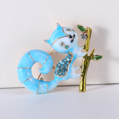 Slatki broševi u obliku vjeverica za žene, uniseks igle sa životinjama, dostupni u više boja, ležerni dodaci za zabave, darovi