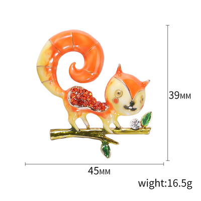 Slatki broševi u obliku vjeverica za žene, uniseks igle sa životinjama, dostupni u više boja, ležerni dodaci za zabave, darovi