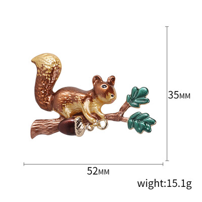 Slatki broševi u obliku vjeverica za žene, uniseks igle sa životinjama, dostupni u više boja, ležerni dodaci za zabave, darovi