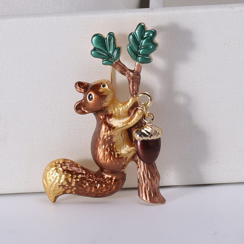 Slatki broševi u obliku vjeverica za žene, uniseks igle sa životinjama, dostupni u više boja, ležerni dodaci za zabave, darovi