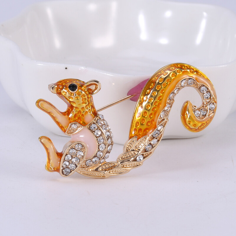 Slatki broševi u obliku vjeverica za žene, uniseks igle sa životinjama, dostupni u više boja, ležerni dodaci za zabave, darovi