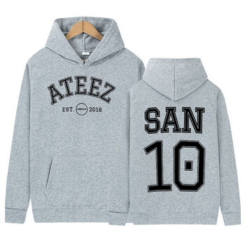 Korean Ateez Band Print Hoodie Men Women Causal High Quality Fashion Sweatshirt Long Sleeve Oversize Hoodie Hip Hop Streetwear