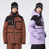 Zimski topli kaput za snijeg Odjeća za snowboard Vodootporna skijaška jakna Kabanica otporna na vjetar s kapuljačom Žene Muškarci Odjeća za skijanje na otvorenom Skijanje