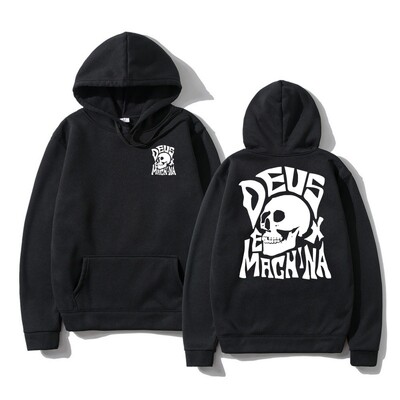 Casual print DEUS EX MACHINA Φαρδιά φούτερ με ανοιξιάτικη μακρυμάνικη κουκούλα Φούτερ Harajuku Tops Lazy Style Πουλόβερ Streetwear BMX
