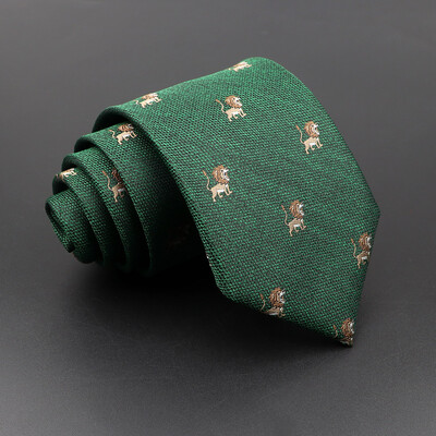 Nova muška cvjetna kravata Smeđi medvjed Kravate s uzorkom konja Modna poliesterska kravata Vjenčanje Poslovno odijelo Haljina Gravatas Poklon